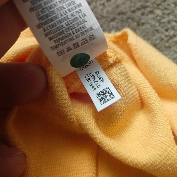 NWT Aerie Womens XXS Peach LongSleeve Collared Pocket Pullover Sweatshirt Cotton - Picture 15 of 16